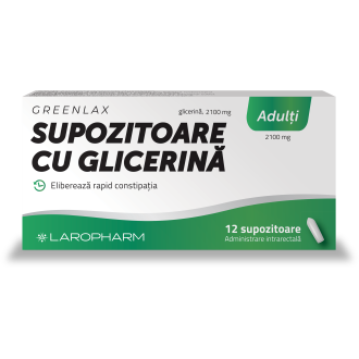 Greenlax supozitoare cu glicerină - adulți
